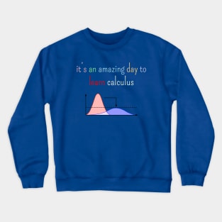 It's an amazing day to learn calculus Crewneck Sweatshirt